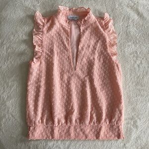 Bebe Pink Ruffled Top